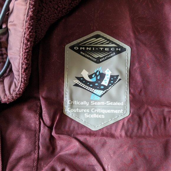 Columbia Bugaboo Interchange 3 in 1 Maroon Burgundy Women Ski Jacket XS - Picture 7 of 11